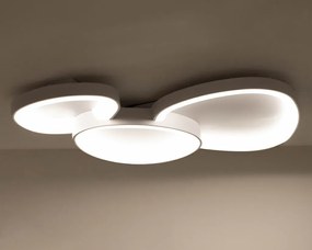 Plafoniera LED CCT cu telecomanda AREA 3 alb