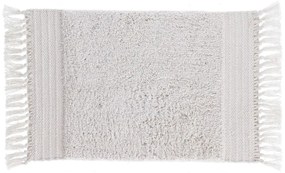 Covoraș din bumbac pentru baie Kave Home Nilce, 40 x 60 cm, alb