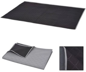 Patura pentru picnic, gri si negru, 100 x 150 cm Gri si negru, 100 x 150 cm, 1