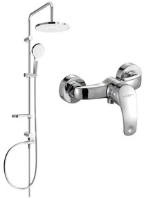 Mexen Erik set de duș cu pară de tip ploaie și baterie de duș Fabia, Crom - 746540205-00