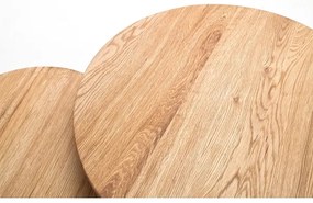 Set de 2 măsuțe de cafea VEYLOR, stejar