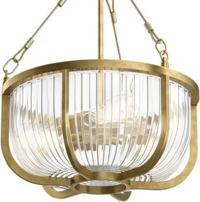 Quintiesse QN-ROUX3-NBR - Candelabru ROUX pe lanț, 3xE27/60W/230V, auriu