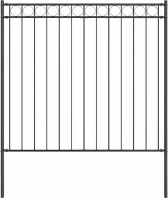 vidaXL Element de gard Gri 170 x 170 cm Oțel