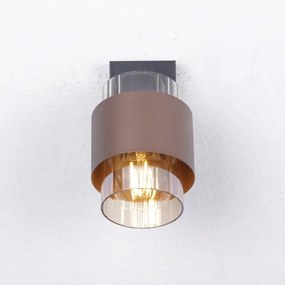 Globo 15560-1C - Aplică de perete tip spot MILLEY 1xE27/40W/230V negru/bronz