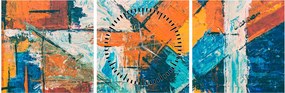 Tablou - Abstract (cu ceas) (90x30 cm)