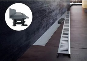 Set rigola pentru dus cu capac Alca APZ30 WALL 85 cm