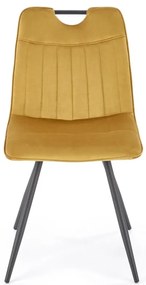 Scaun K521 velvet mustariu
