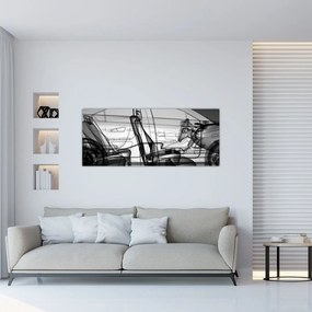 Tablou - 3D model mașina (120x50 cm)