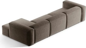 Colțar maro (cu colț pe partea dreaptă/cu șezlong) Bergamo – Cosmopolitan Design