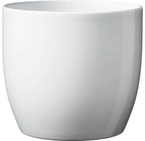 Mască pentru flori Soendgen Basel, ceramică, Ø 16 cm, alb