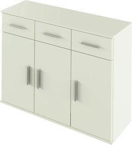 Comoda RESITA TYP 3, alb, DTD laminat, 105x35x80 cm