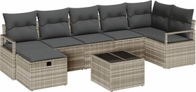 vidaXL Set de canapea cu pernă 4 pcs poliratan