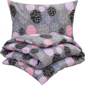 Lenjerie de pat bumbac creponat 4Home Pink illusion, 140 x 200 cm, 70 x 90 cm, 140 x 200 cm, 70 x 90 cm