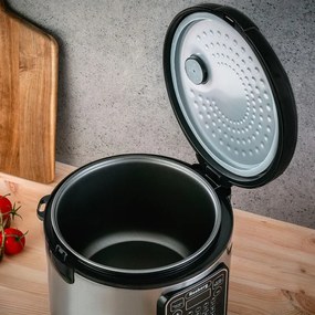 Multicooker cu 31 programe Rosberg R51985F5, 780W, 5L, Acoperite antiaderenta, Inox