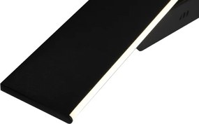 Aplica LED de perete BERNADETTA, 10 W, 230 V, 4000 K, neagră