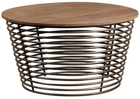 Masuta de cafea, rotunda, din lemn de mango, Round Spring