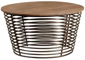 Masuta de cafea, rotunda, din lemn de mango, Round Spring