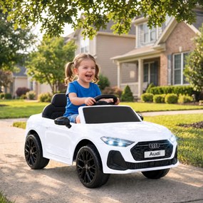 AIYAPLAY Mașină Electrică pentru Copii 12V Audi A5L cu Telecomandă, Baterie cu Litiu, 2 Motoare, Telecomandă, Roz | Aosom Romania