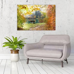 Tablou cu pescărie (90x60 cm)