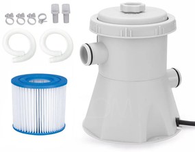 Bazin de grădină cu filtrare 300 x 207 x 65 cm