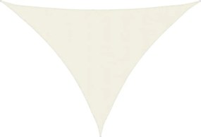 vidaXL Parasolar, crem, 4x5x5 m, țesătură oxford, triunghiular