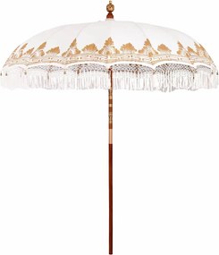 vidaXL Parasol Balinez Crem 215 x 215 x 260 cm