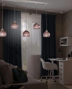 Lustra moderna cu 5 pendule design italian 10006 Amethyst