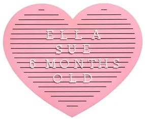 Pearhead - Tabla decorativa inimioara cu litere pentru personalizare