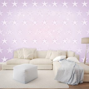 Fototapet - Stele pe  fundal roz (254x184 cm), în 8 de alte dimensiuni noi