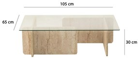 Măsuță de conferință Escape Travertine