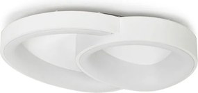 Plafoniera LED CCT cu telecomanda AREA 2 alb