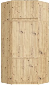 Dulap de haine de colț (cu suprastructură) Segregar (stejar craft). 1117410