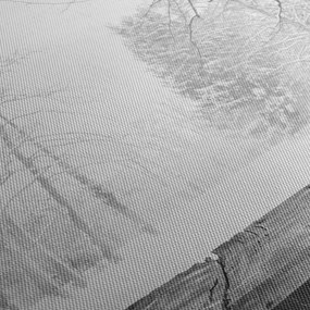 Tablou - Pier de lemn în timpul iernii (120x50 cm)
