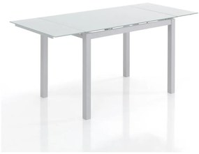 Masă de dining extensibilă cu blat din sticlă 70x110 cm Fast – Tomasucci
