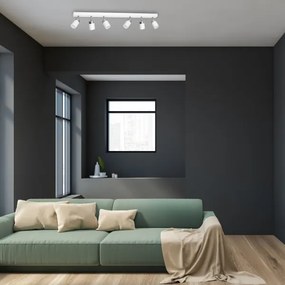 Spot JOKER 6xGU10/25W/230V alb/crom lucios