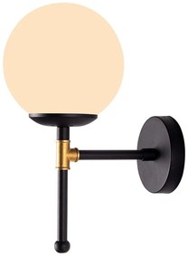 Aplică de perete Squid Lighting Kruva, înălțime 35 cm, negru