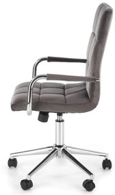 Scaun de birou Gonzo 4 Velvet Gri – H105 cm