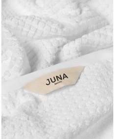 Prosop alb din bumbac organic din frotir 50x100 cm Check – JUNA