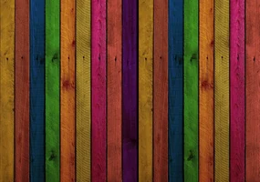 Fototapet - Scândură colorată (254x184 cm), în 8 de alte dimensiuni noi
