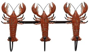 Cuier din lemn de paulownia, cu 3 agatatori, Lobsters