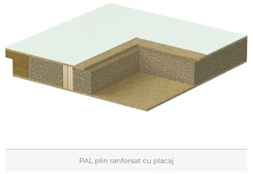 Usa cu toc reglabil HDF PORTA ROYAL - ST DR 140-180 mm, Alb