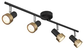 Spot Globo 57917-4G MASON 4xGU10/25W/230V negru/auriu