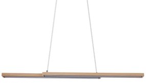 Candelabru LED SENTO suspendat pe cablu, 19W/230V, lemn