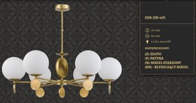 Candelabru 6 brate design clasic din alama DIMARO