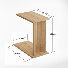 Măsuță laterală Luninadicu (Stejar safir). 1127689