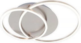 Plafonieră LED dimabilă 28W/230V/3000K, crom mat