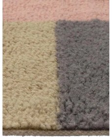 Covor tip traversă țesut manual din lână 80x230 cm Chroma Dusty Pink – Lorena Canals