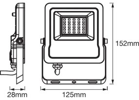 Proiector LED RGBW SMART+ FLOOD LED/10W/230V IP65 Ledvance Wi-Fi