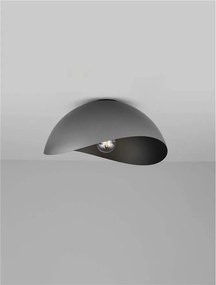 Lustra aplicata design decorativ OPSI negru D-40cm