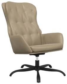 341246 vidaXL Scaun de relaxare, cappuccino, piele ecologică
